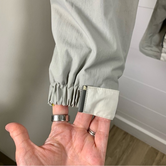 North Face Jacket Women XL Hyvent Full Zip Waterproof Ski Gray & White NO HOOD - Picture 6 of 16